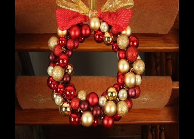 nd baubles Christmas wreath