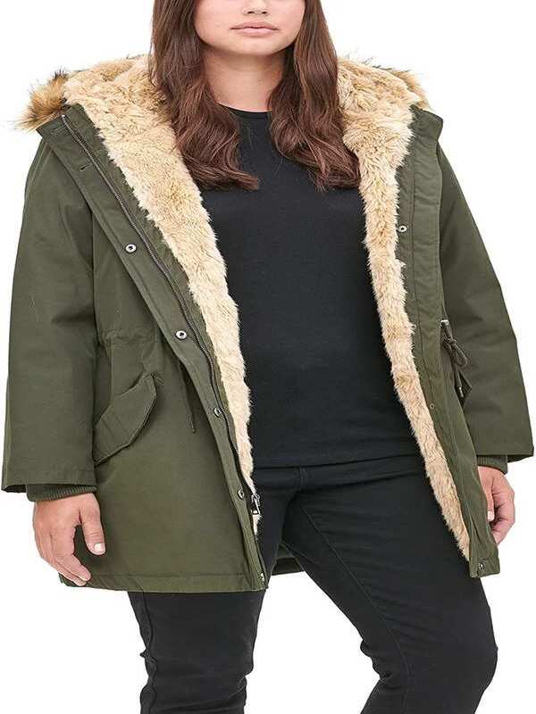 2. Best Breathable: Levi's Faux Fur Hooded Parka Jacket